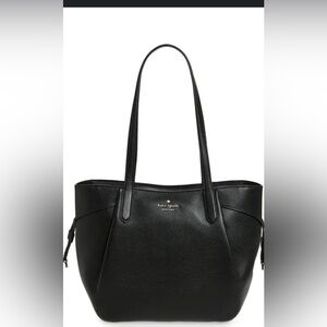 Kate Spade Elegant Black large Dumpling tote NWT